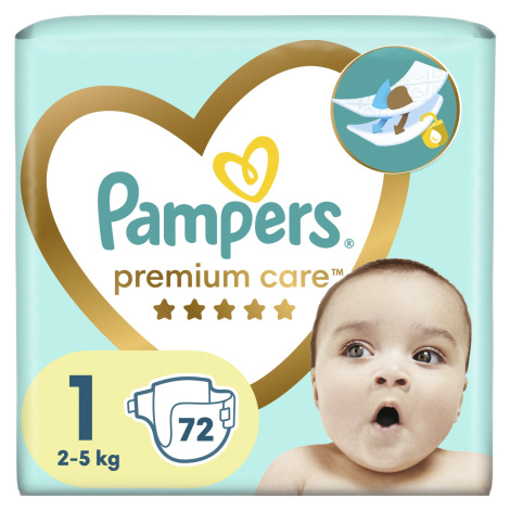 Pampers Premium Care plenky vel. 1, 2-5 kg, 72 ks