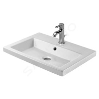 DURAVIT 2nd floor Umyvadlo 600x430 mm, s přepadem, s otvorem pro baterii, bílá 0347600000