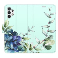 iSaprio flip pouzdro Blue Flowers pro Samsung Galaxy A32