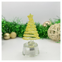 Vánoční dekorace žlutý stromek