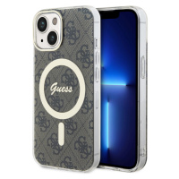 Guess IML 4G MagSafe kryt iPhone 15 hnědý