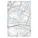 Mapa Strasbourg white, 26.7 × 40 cm