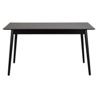 Černý jídelní stůl Rowico Lotta, 140 x 90 cm