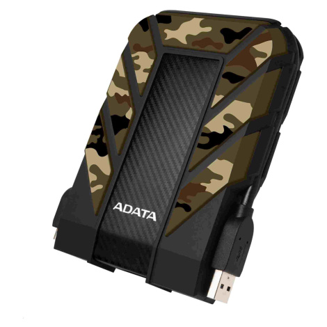 ADATA Externí HDD 2TB 2, 5\" USB 3.1 DashDrive Durable HD710M Pro, kamufláž (gumový, nárazu/vodě