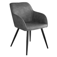 Židle Marilyn Stoff, šedo, černá