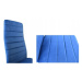 Sada 4 elegantních sametových židlí v modré barvě