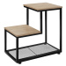 tectake 404271 odkládací stolek halifax 60,5x35,5x60,5cm - Industriální dřevo tmavé, rustikální 