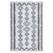 Bílo-černý bavlněný koberec Oyo home Duo, 120 x 180 cm