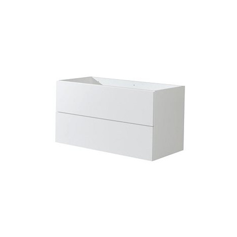 Aira desk koupelnová skříňka, bílá, 2 zásuvky, 1010x530x460 mm MEREO
