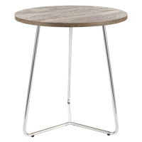 Přístavný stolek OLTO ořech/stříbrná