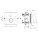 IDEAL STANDARD CeraTherm Termostatická vanová baterie pod omítku, černá A7522XG