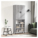 vidaXL Skříň highboard šedá sonoma 69,5 x 34 x 180 cm kompozitní dřevo