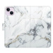 iSaprio flip pouzdro SilverMarble 15 pro iPhone 14 Plus