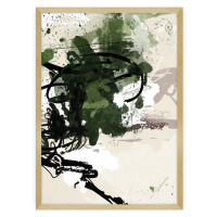 Dekoria Plakát Abstract II, 40 x 50 cm, Volba rámku: Zlatý