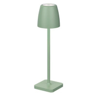 NOVA LUCE venkovní stolní lampa COLT olivově zelený litý hliník a akryl LED 2W 3000K IP54 62st. 