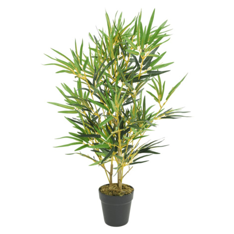 vidaXL Umělý bambus 368 listů 80 cm zelený