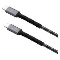 FIXED Armor USB-C/USB-C podpora PD 2m USB 2.0 240W opletený šedý