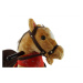 Mac Toys Hnědý houpací kůň s šátkem a zvukem