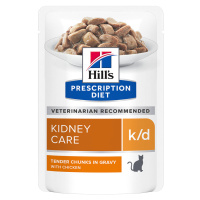 Hill's Prescription Diet k/d Kidney Care - Výhodné balení 2 x 12 kapsiček (24 x 85 g) (kuřecí)