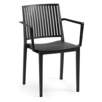 ROJAPLAST Židle zahradní BARS ARMCHAIR, černá