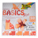 Origami papír Basics 80 g/m2 - 10 × 10 cm, 50 archů - červený