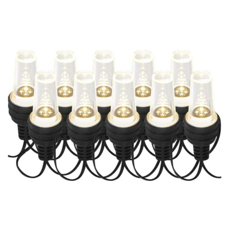 EMOS LED světelný řetěz – 10x párty žárovky, 4,5 m, venkovní i vnitřní, studená bílá DCPC08
