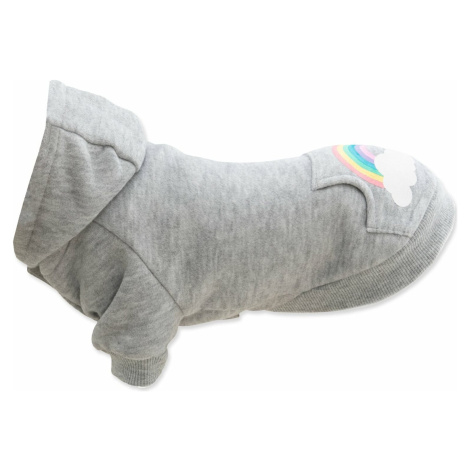 Rainbow Falls hoodie, S: 33 cm, světle šedá Trixie