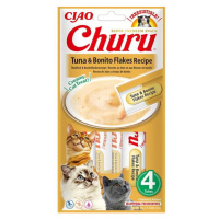 Inaba Churu cat snack tuňák & Bonito vločky 4x14g