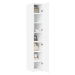 vidaXL Skříň highboard bílá 30 x 42,5 x 185 cm kompozitní dřevo