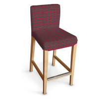 Dekoria Potah na barovou židli Hendriksdal , krátký, kostka červená/zelená, potah na židli Hendr