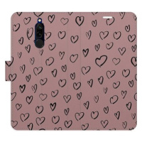 iSaprio Flip pouzdro Heart Dark 02 pro Xiaomi Redmi 8