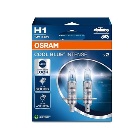 OSRAM H1 Cool Blue Intense Next Generation, 12V, 55W, P14,5s, Duobox