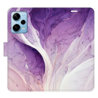 iSaprio flip pouzdro Purple Paint pro Xiaomi Redmi Note 12 Pro+ 5G