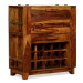 Barová skříňka z masivního sheeshamového dřeva, 85x40x95 cm 243948