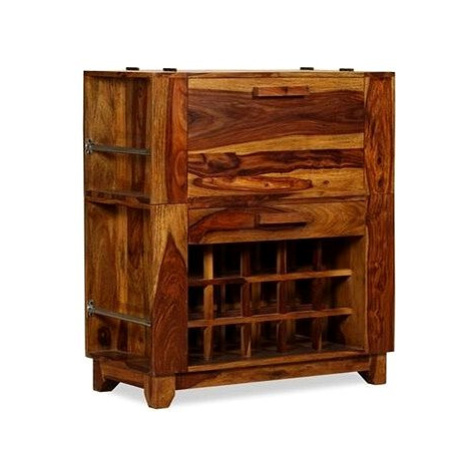 Barová skříňka z masivního sheeshamového dřeva, 85x40x95 cm 243948 SHUMEE