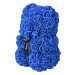 Medvídek z růží - Královsky modrý 25 cm, Základní balení
