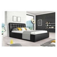 Čalouněná postel MALAGA černá rozměr 180x200 cm