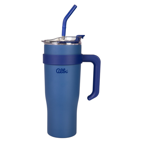 Modrý nerezový termohrnek XXL 1200 ml Albi