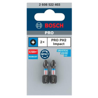 Šroubovací bit Bosch PRO Impact Control 25 mm PH2 2 ks 2608522403