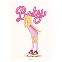 Ilustrace Baby Spice, Nour Tohme, 30 × 40 cm