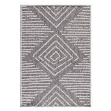 Šnúrkový koberec Aruba Romby sivý