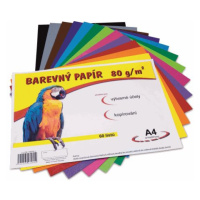 Barevný papír A4 80 g - 60 ks - 12 barev