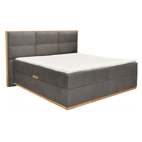 Čalouněná postel MAGNUM - šedá 180 × 200 cm MATIS
