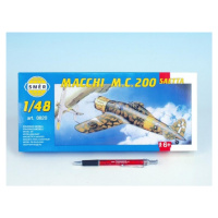 Směr Model Macchi M.C. 200 Saetta 16,1x21,2cm v krabici 31x13,5x3,5cm