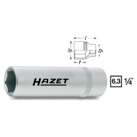 Vnitřní nástrčný klíč 1/4" šestihranný 10mm HAZET 850LG-10 - HA037599