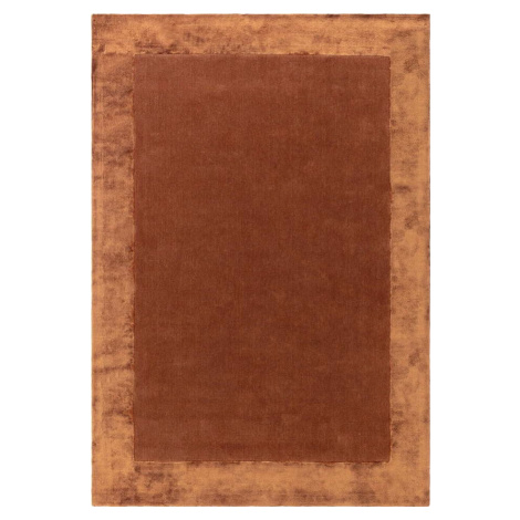 Ručně tkaný koberec s příměsí vlny v cihlové barvě 120x170 cm Ascot – Asiatic Carpets