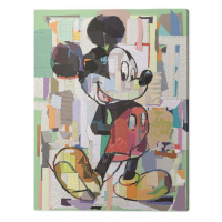 Obraz na plátně Mickey Mouse - Office Decoupage, 2 - 60×80 cm