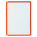 DURABLE Průhledná tabulka s profilovým rámečkem, pro DIN A4, bal.j. 10 ks, oranžová