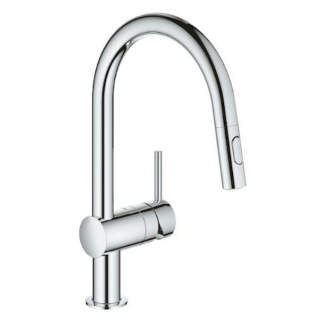 Dřezová baterie GROHE Minta s vytahovací sprškou chrom 32321002