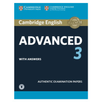 Cambridge English: Advanced (CAE) 3 Student´s Book with Answers a Audio Download Cambridge Unive